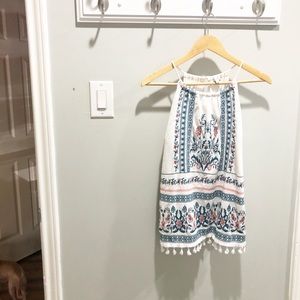 Embroidered Summer Tank Top